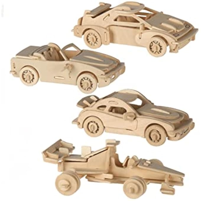 NATURAL WOODEN PUZZLES 3D EDUCATIONAL CARS WOODEN JIGSAW PUZZLES FOR BOYS GIRLS KIDS EDUCATIONAL TOYS (P 911) - Image 2